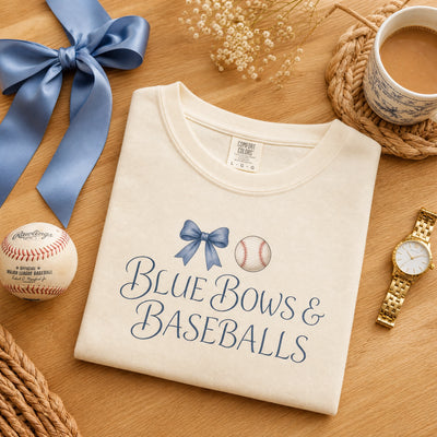 BLUE BOWS & BASEBALLS™ Premium Tee